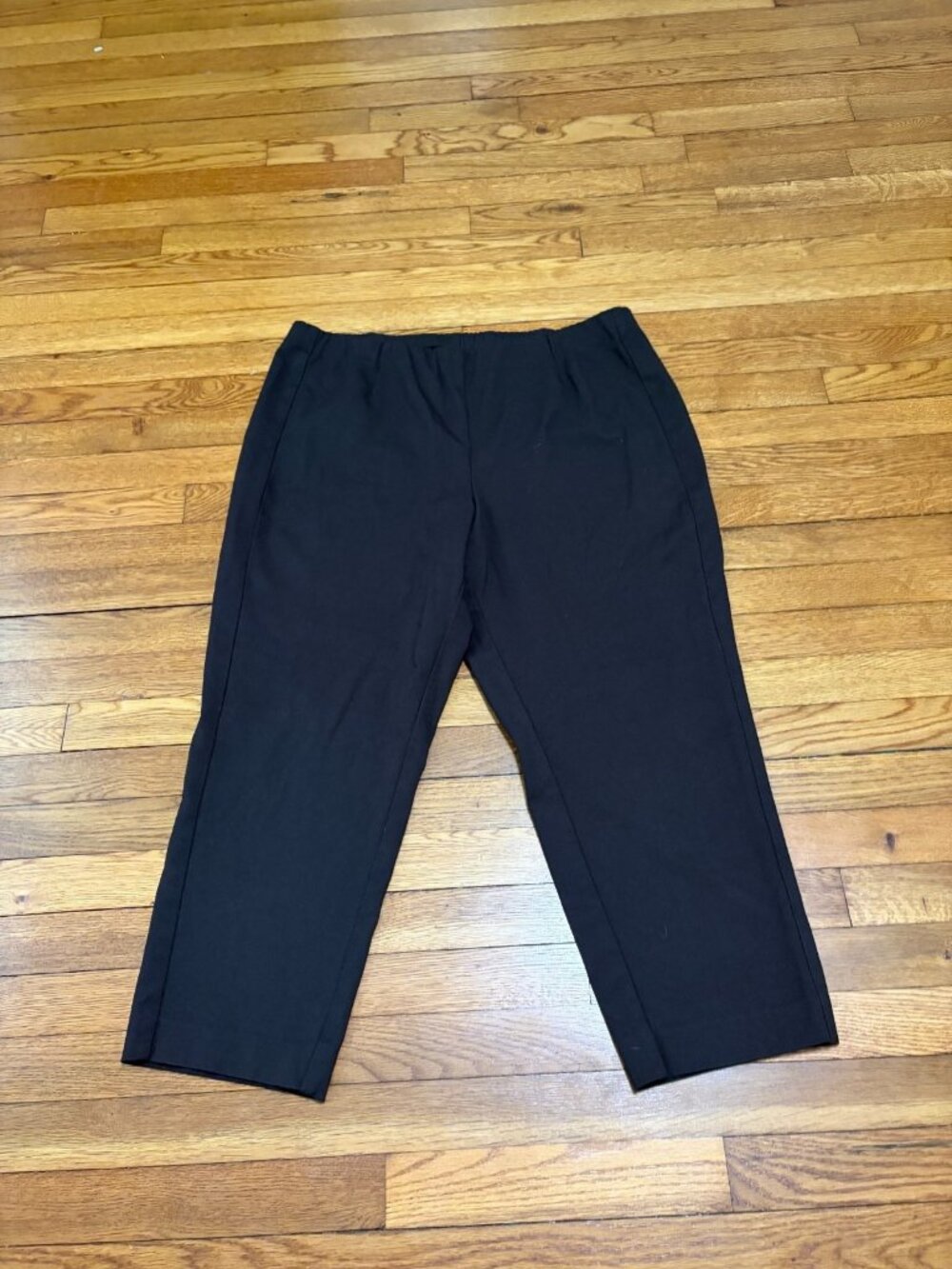 J Jill Ponte Slim Leg Pants Women's Size XL Brown Pull On Stretchy Fit Cropped